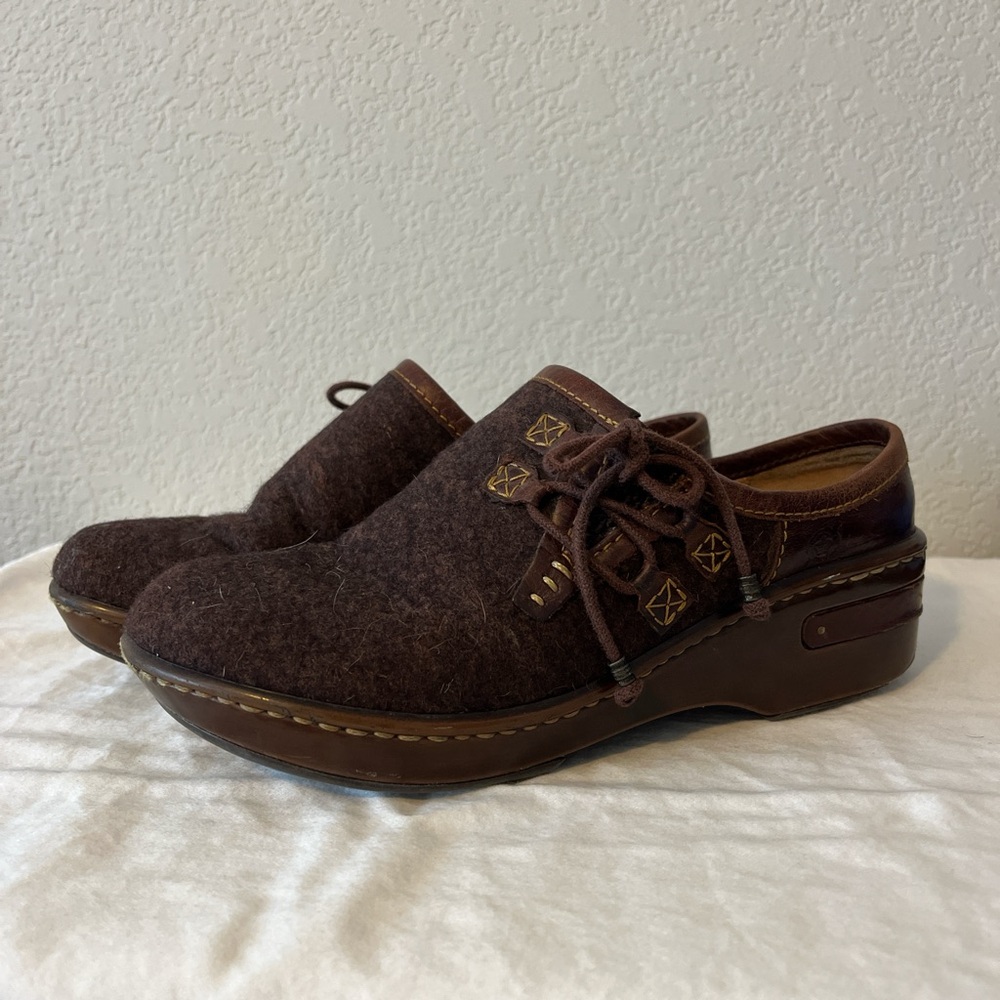 Leather/Wool Born Clogs - image 1